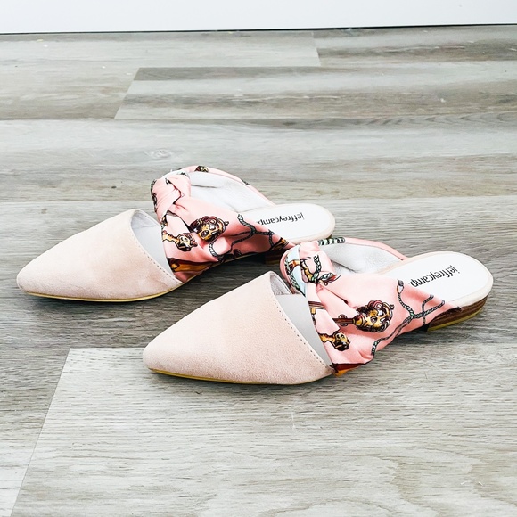 NEW Jeffrey Campbell Pink Charlin Satin Mule 6